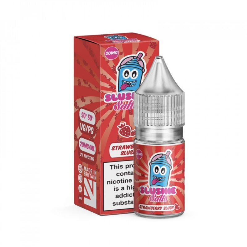 Slushie Eliquid 10Ml Salts Strawberry Flavour 20Mg