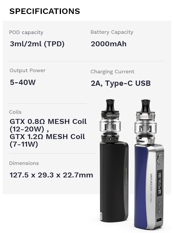 Vaporesso Gtx One Mouth To Lung Kit 4