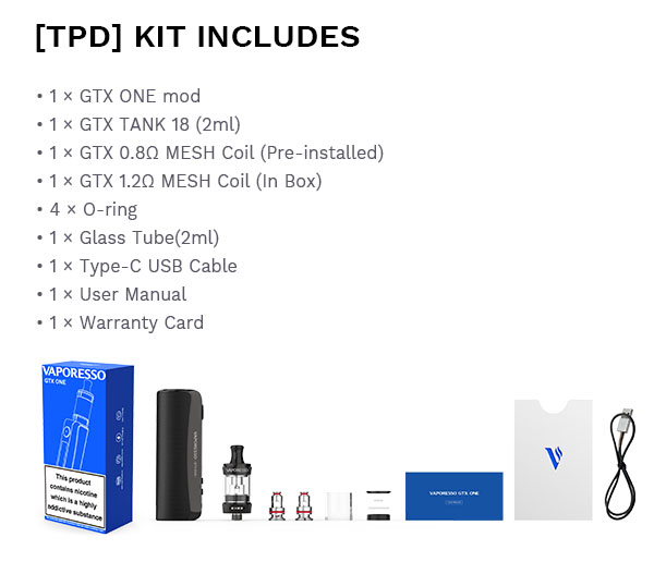 Vaporesso Gtx One Mouth To Lung Kit 5