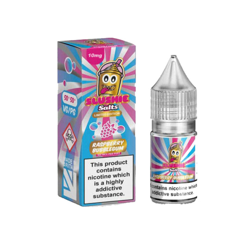 Slushie Salts 10Ml Raspberry Bubblegum (10Mg Nic Salt)