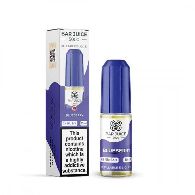 Bar Juice 5000 10Ml Blueberry Flavour (20Mg Nic Salt)