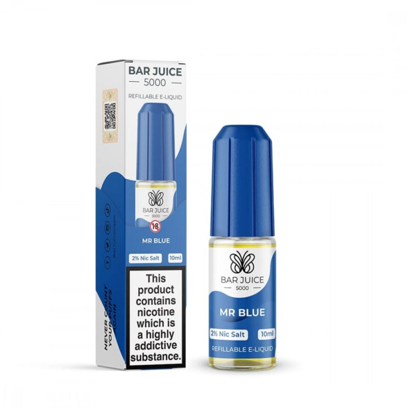 Bar Juice 5000 10Ml Mr Blue Flavour (20Mg Nic Salt)