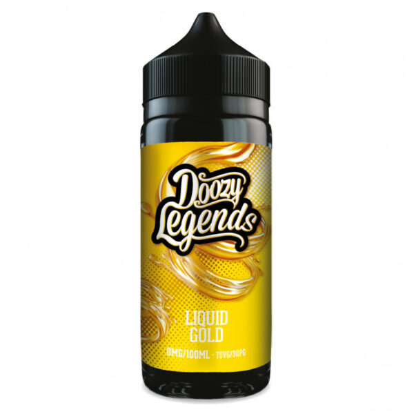 Doozy Legends 100Ml Liquid Gold Freshly Baked Custard Tart Flavour Free Base