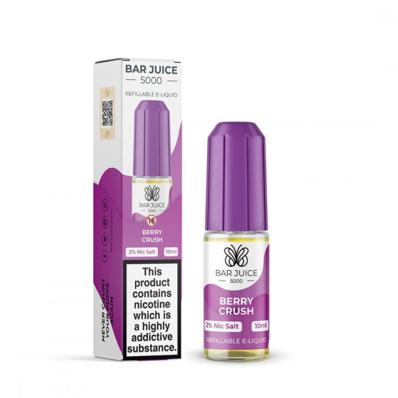 Bar Juice 5000 10Ml Berry Crush Flavour (20Mg Nic Salt)