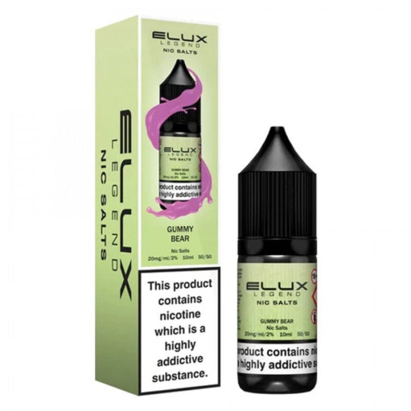 Elux Legend Salts 10Ml Gummy Bear Flavour (10Mg Nic Salt)