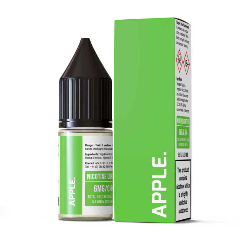 Elqd Ecigs Vape Liquid 10Ml Apple Flavour 6Mg