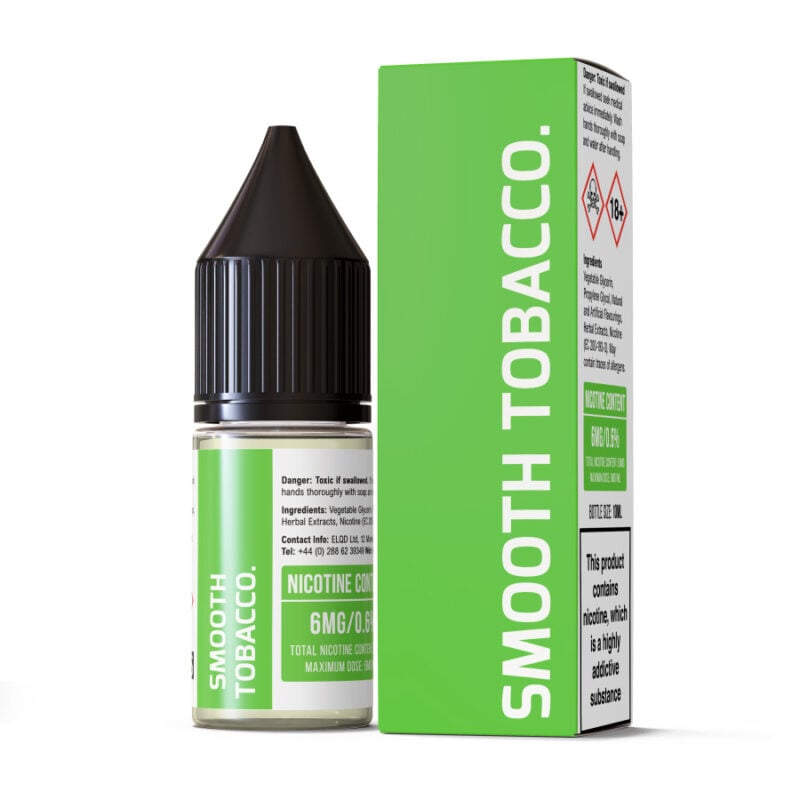 Elqd Ecigs Vape Liquid 10Ml Smooth Tobacco Flavour 6Mg