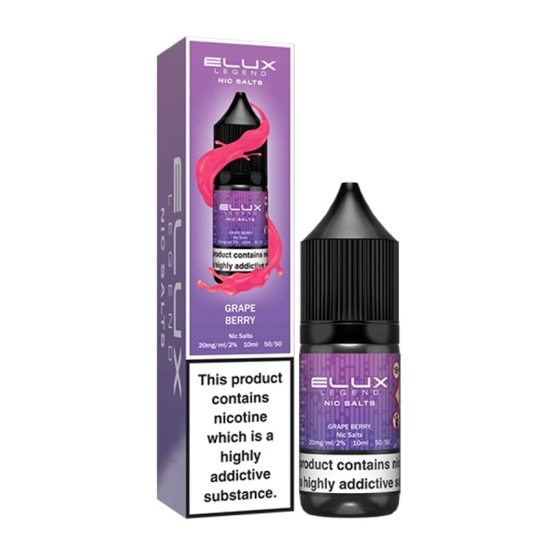 Elux Legend Salts - Grape Berry Flavour (10Mg Nic Salt) (10Ml)