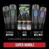 Vaporesso Luxe X Super Bundle Comes With 4 Replacement Pods And 3 Bottles Of E-Liquid, For A Very Good Vape Deal