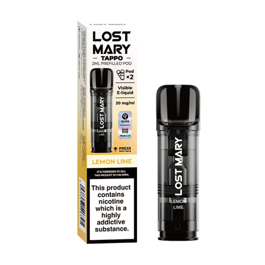 Lemon Lime Lost Mary Tappo Pods 2 Pack