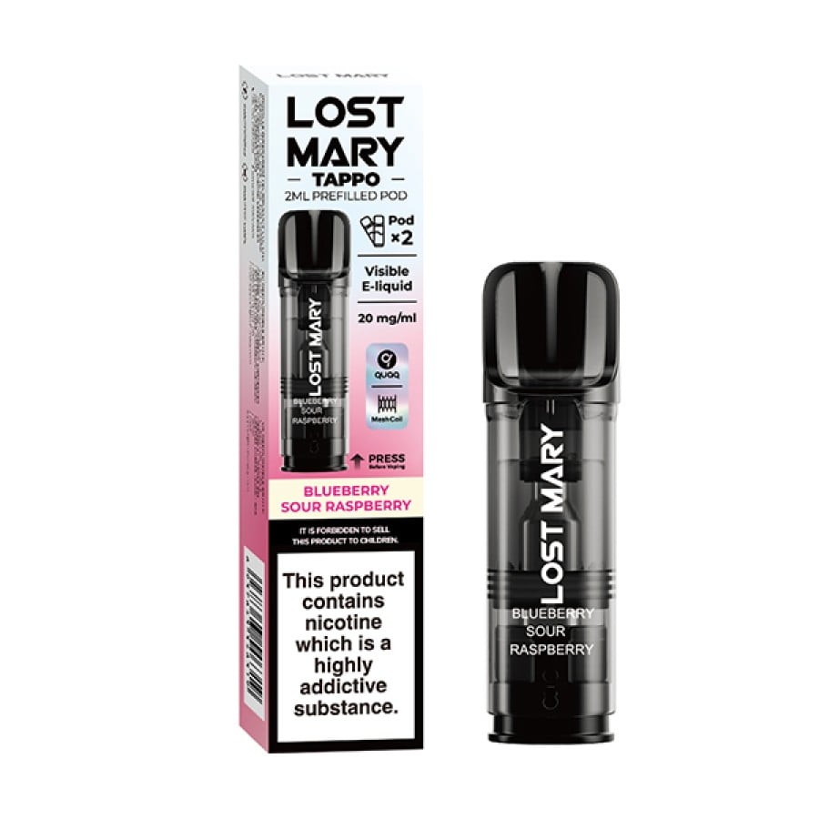 Blueberry Sour Raspberry Lost Mary Tappo Pods 2 Pack