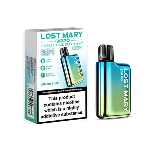 Lost Mary Tappo Prefilled Pod Kit Blue Green + Lemon Lime