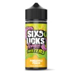 Pineapple Peach 100ml Six Licks Tongue Twisters