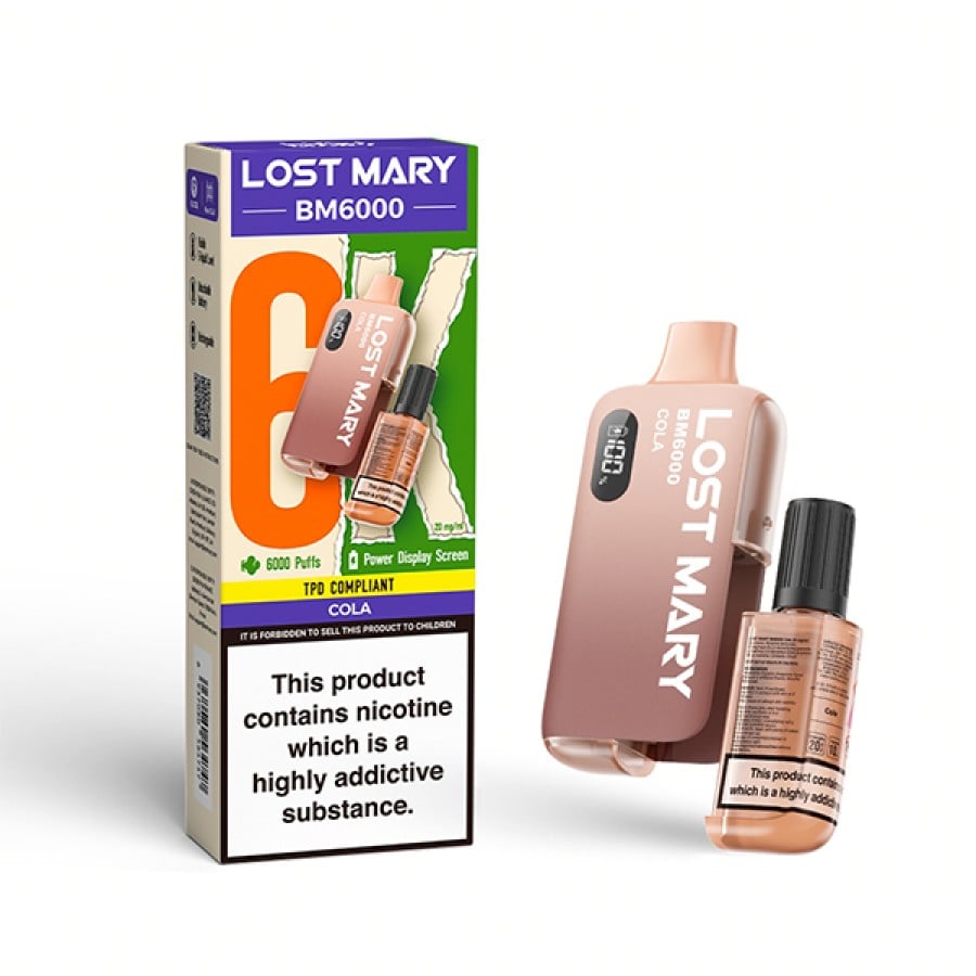 Cola Lost Mary Bm6000 Disposable Vape Kit