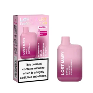 Blueberry Sour Raspberry Lost Mary BM600 Prefilled Kit