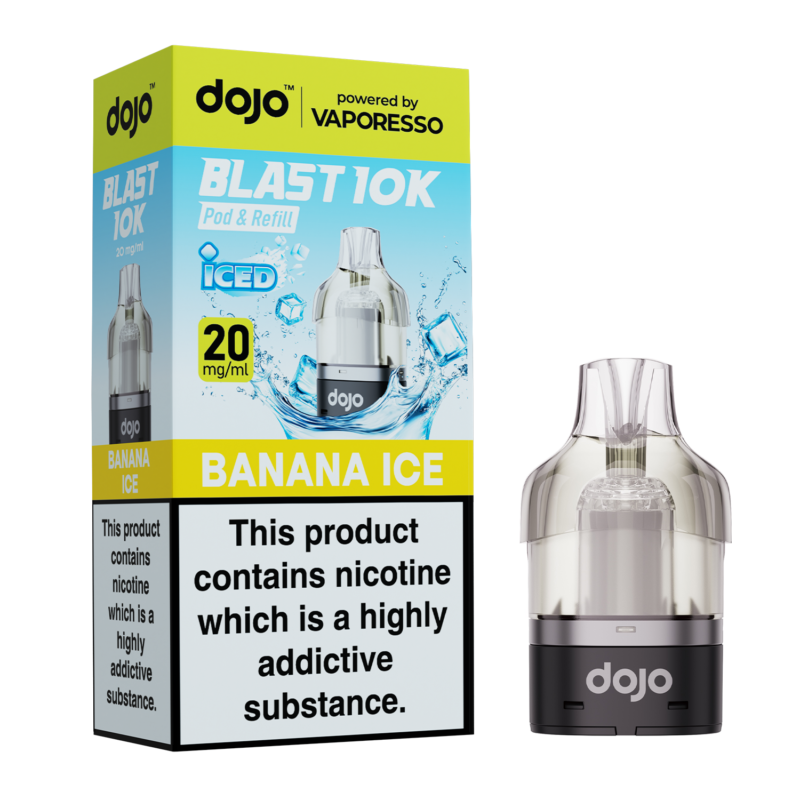 Vaporesso20Dojo20Blast2010K2030K20Replacement20Prefilled20Pods20-20Banana20Ice.webp Banana Ice Dojo Blast 10K 30K Pods